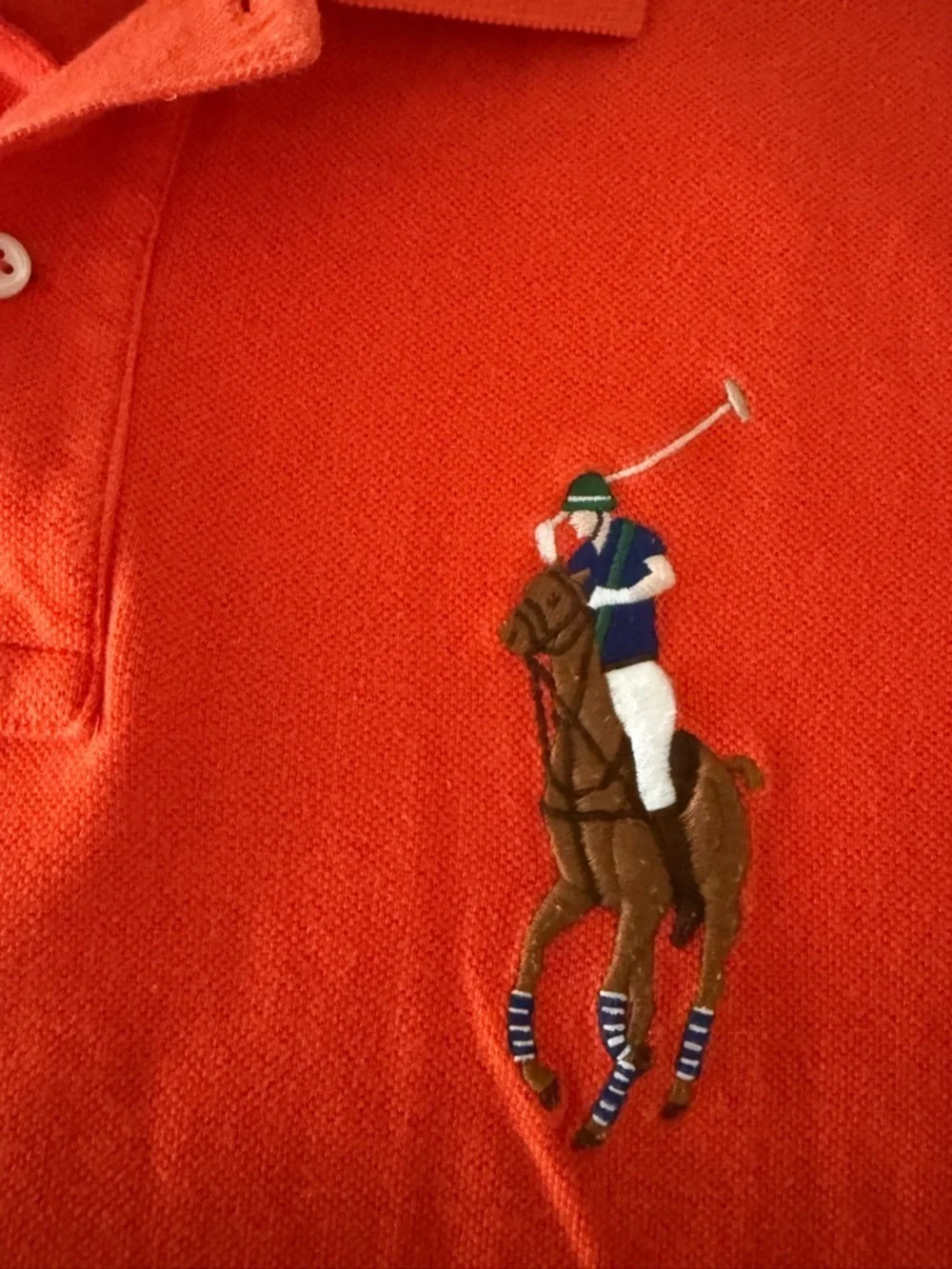 Polo Ralph Lauren Shirt Men Red Preppy Big Pony Size L